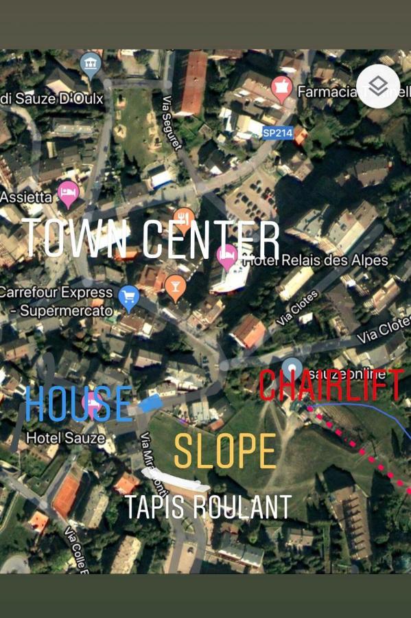 The Closest Location To The City Center And Chairlift Sauze D'Oulx Exterior photo